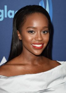 Aja Naomi King at the 2015 GLAAD Media Awards