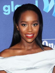 Aja Naomi King at the 2015 GLAAD Media Awards