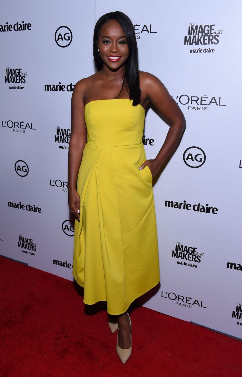 Aja Naomi King at 2016 Image Makers Awards in Los Angeles